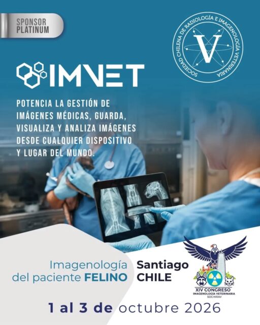 ​¡Se siente la energía en el ambiente y nosotros ya empezamos a calentar motores! 🏎️💨✨

​Detrás de cámaras, todo el equipo de SOCHIRAV está trabajando incansablemente para que nuestro XIV Congreso de Imagenología Veterinaria sea una experiencia sencillamente inolvidable. 🤫🐾

​Y porque un gran evento solo es posible junto a grandes aliados, hoy queremos arrancar los anuncios reconociendo a quienes siempre se pasan: ¡son lo máximo y siempre están ahí para apoyarnos! 🙌🔥

​Hoy le damos la bienvenida a nuestros queridos amigos de @imvet.cl , quienes se suman como Sponsor Platinum 💎. Con ellos hemos recorrido un largo camino en nuestros eventos y es un honor volver a contar con su respaldo tecnológico para seguir potenciando la imagenología médica en la veterinaria. 💻📊

​¡Gracias por confiar en nosotros una vez más y ser parte fundamental de esta gran fiesta académica! 

​📍 XIV Congreso SOCHIRAV – Imagenología del paciente FELINO
📅 1 al 3 de Octubre, 2026
🏛️ Santiago, Chile

​📲 ¡Guarda este post, compártelo con tus colegas y activa las notificaciones porque se vienen muchas más novedades! 👇