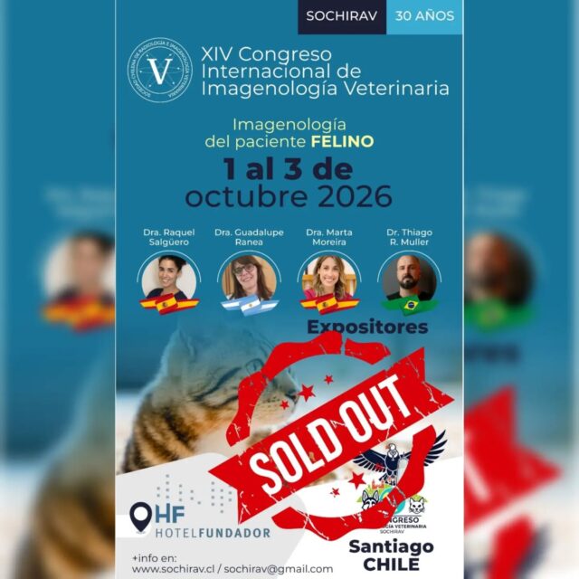 ​🚨 ¡ÚLTIMA HORA! 🚨 Las plazas presenciales para el XIV Congreso Internacional de Imagenología Veterinaria están OFICIALMENTE AGOTADAS.  Sold Out. 🚫

​¡Pero no te preocupes! Tenemos BUENAS NOTICIAS para todos los que aún quieren formarse al más alto nivel sobre 'Imagenología del paciente FELINO' con nuestros expertos de clase mundial. 😻
​¡La versión ONLINE sigue disponible! 💻🤓

​Podrás disfrutar de todas las charlas, las ponencias y el conocimiento del 1 al 2 de octubre, ¡desde la comodidad de tu hogar o clínica! 🌎 Es tu última oportunidad para unirte a este evento único.

​⚠️⚠️ ¡¡PERO NO ESPERES MÁS!! ⚠️⚠️
Los cupos para la versión online también son limitados y se están agotando rápidamente. ¡No te quedes fuera!
​Haz clic en el enlace de nuestra BIO o escribe a sochirav@gmail.com para asegurar tu cupo AHORA MISMO. 🔗

​¡Nos vemos online! 👋

​#SOCHIRAV #Veterinaria #ImagenologiaVeterinaria #Gatos #Felinos